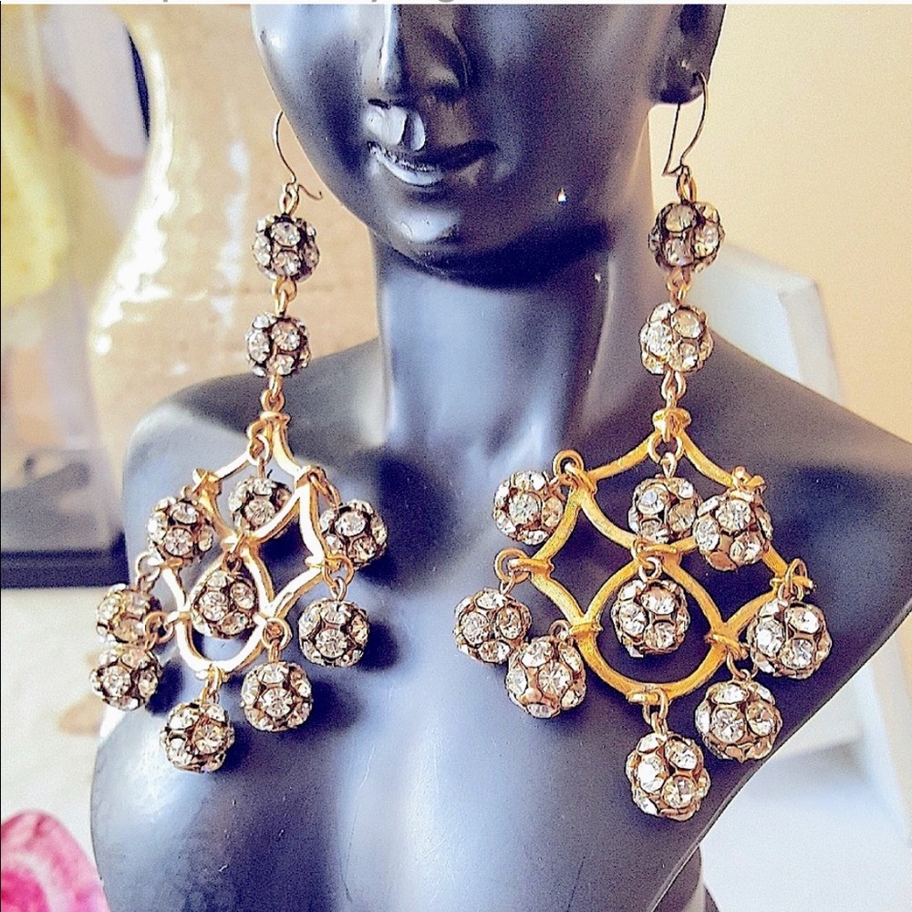 Dazzling 💖 "DISCO BALL" Chandelier Earrings